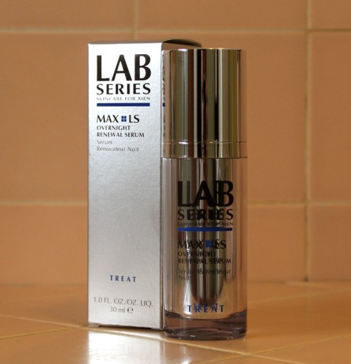 Lab Series Max LS Overnight Renewal Serum product review Caulfield's Counter male skincare mens grooming moisturize anti-aging