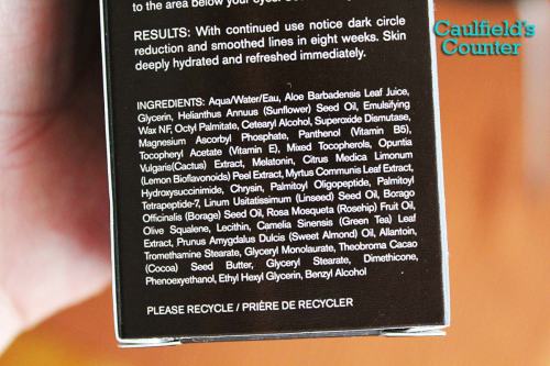 Every Man Jack Age Defying Eye Cream Ingredients List Review